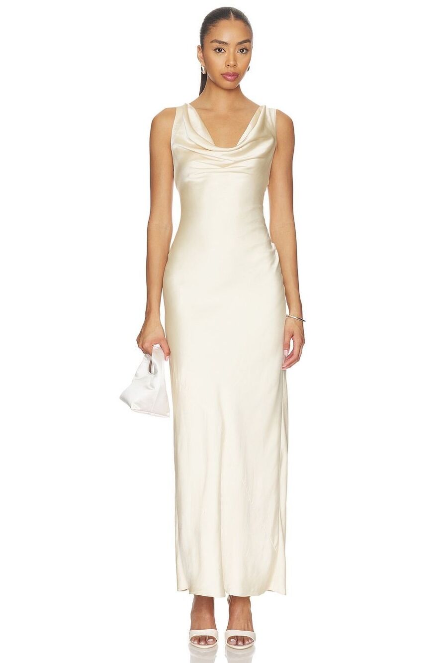 Lovers and Friends Katherine Maxi Dress in Cream Size XXS $300